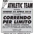 Disponibile il volantino della 12^ edizione della “CORRENDO PER LIMITO” del 23 aprile 2010, gara serale su circuito cittadino.