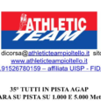 Data Gara 07/05/2024 1000m 35° Tutti in Pista AGAP 5000m 35° Tutti in Pista AGAP