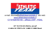 Data Gara 07/05/2024 1000m 35° Tutti in Pista AGAP 5000m 35° Tutti in Pista AGAP