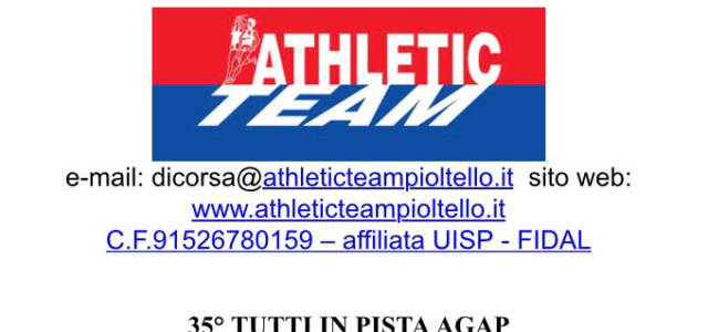Data Gara 07/05/2024 1000m 35° Tutti in Pista AGAP 5000m 35° Tutti in Pista AGAP